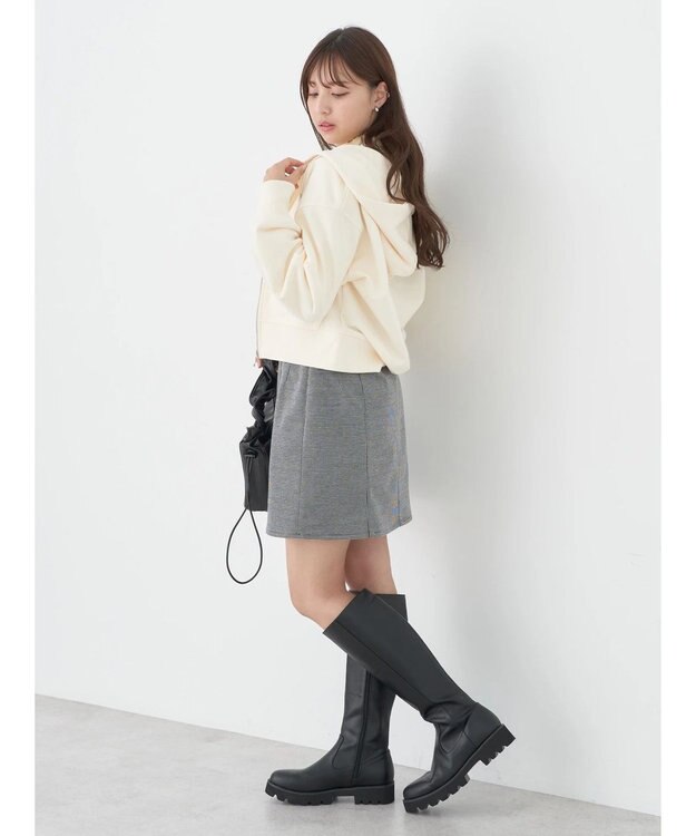 earth music&ecology テレコリブメローハイネックインナー Light Yellow