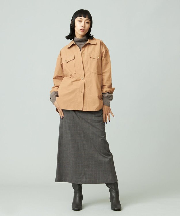 J.PRESS YORK STREET 【WOMEN】ベイカータイトスカート ブラウン系3