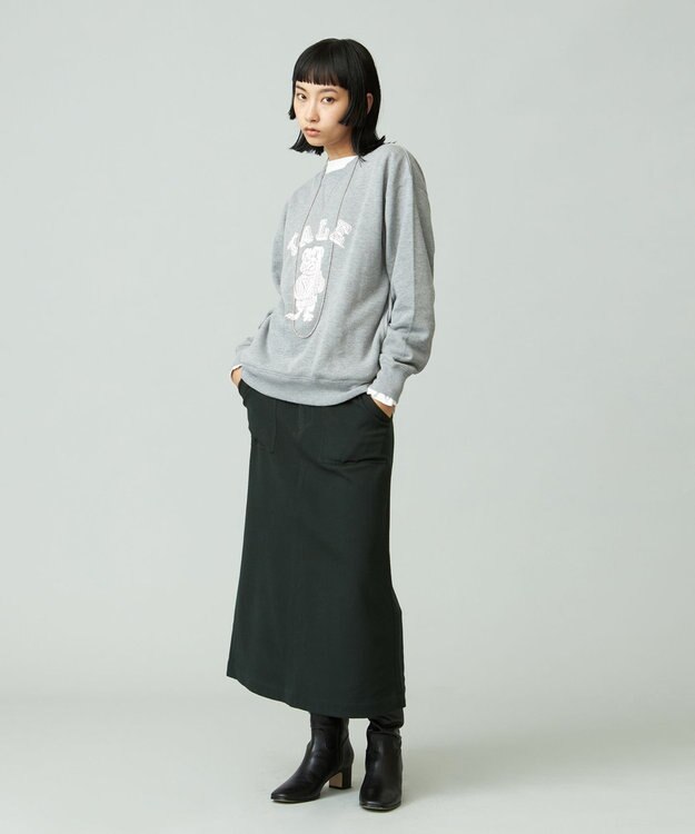 J.PRESS YORK STREET 【WOMEN】ベイカータイトスカート ダークグリーン系