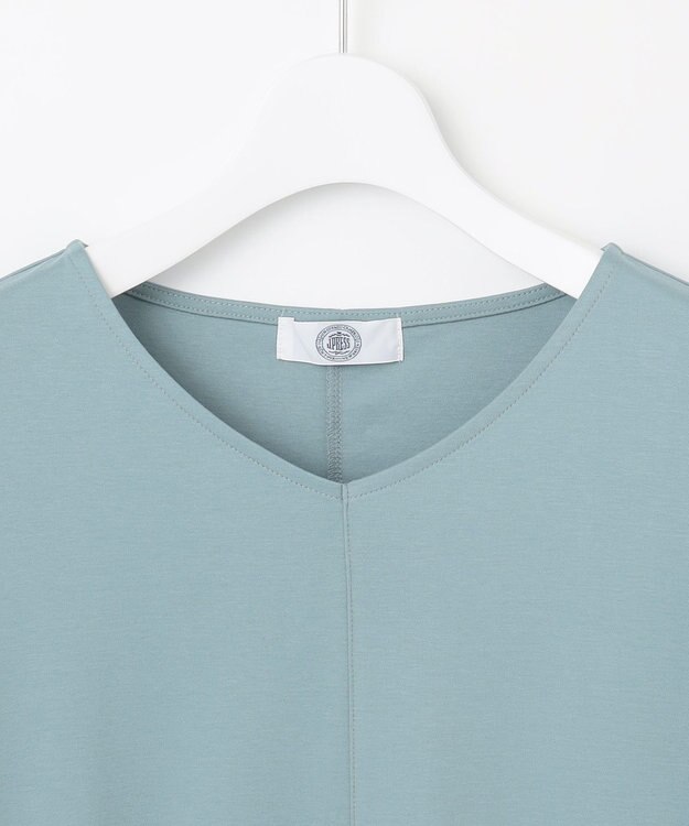 J.PRESS LADIES L 【WEB限定カラーあり・洗える・接触冷感】コットンスムース ワンピース 【WEB限定】シーグリーン系