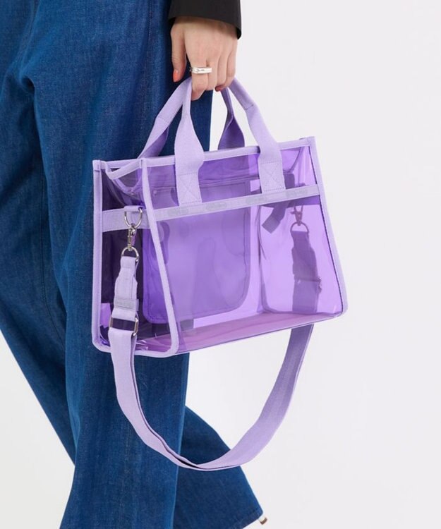 LeSportsac CLEAR MEDIUM TH TOTE/クリアライラック クリアライラック