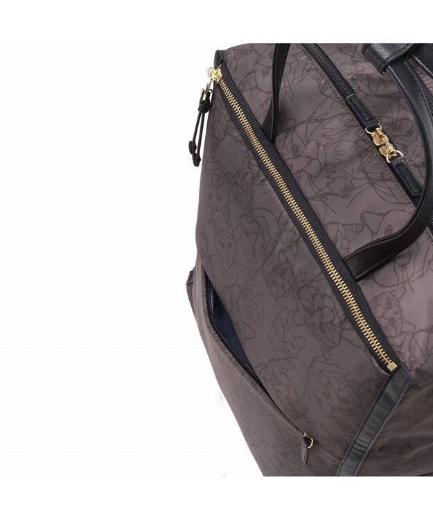 ACE BAGS & LUGGAGE HAyU × ace. ユッカTR カジュアルキャリーケース 33L 17841 エース チャコール(ネコヘッド柄)