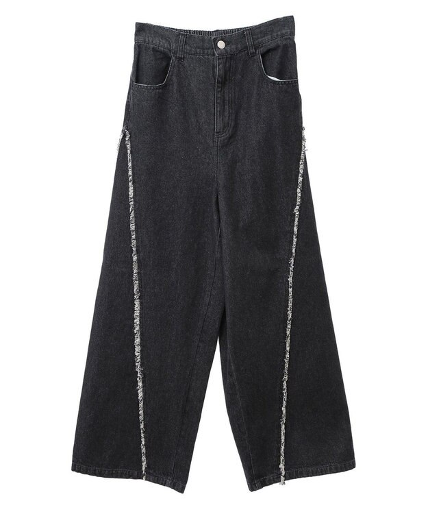 Green Parks ・ＤＯＵＢＬＥ　ＦＬＡＧＳ　サイドキリカエデニム Black