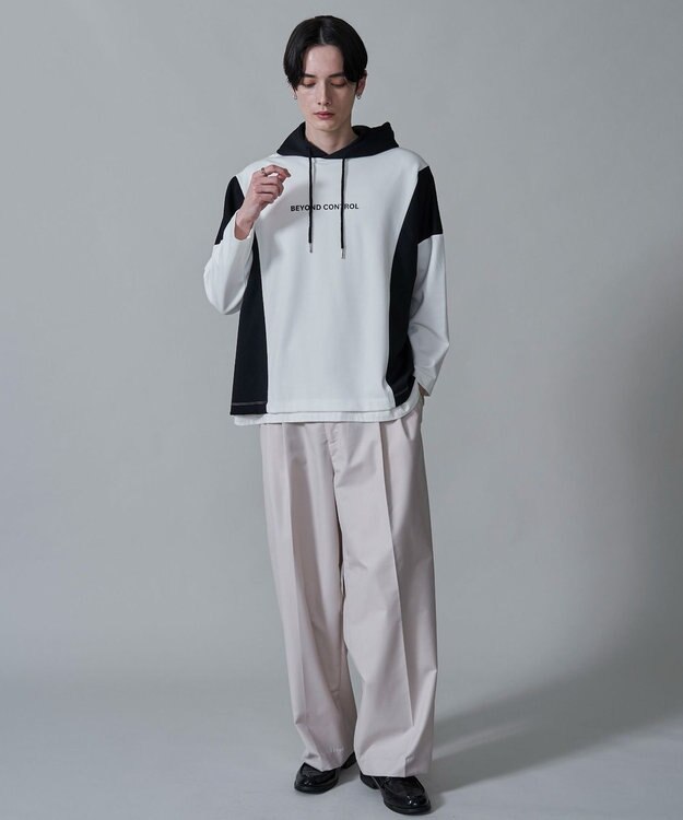 WEGO ドルマンポンチフードT（LS） ホワイト