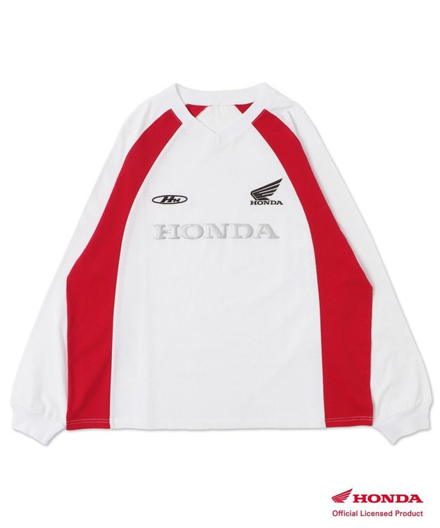 WEGO 【ユニセックス着用ITEM】別注HondaグラフィックT（LS） ホワイト