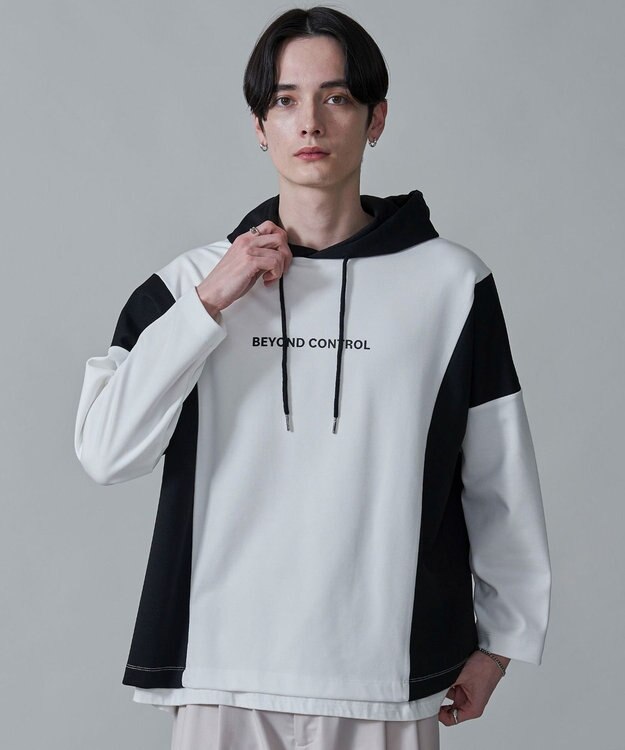 WEGO ドルマンポンチフードT（LS） ホワイト