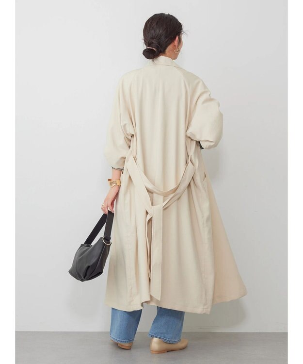 AMERICAN HOLIC 花粉防止Ｗボタントレンチコート Ivory