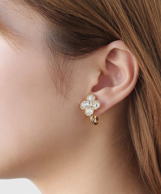 TOCCA WITH FLORA 2WAY EARRINGS イヤリング ゴールド系