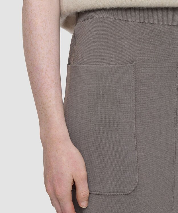 JOSEPH ミラノニットストレッチ　スカート Mushroom