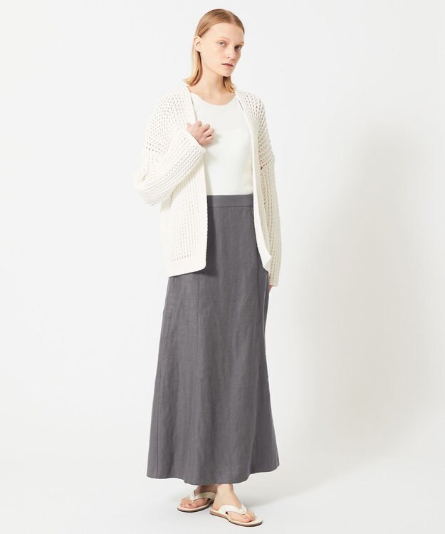 BEIGE， BURDOCK / Iラインスカート Slate