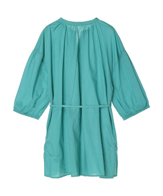 Green Parks スキッパーボリュームブラウスチュニック Green