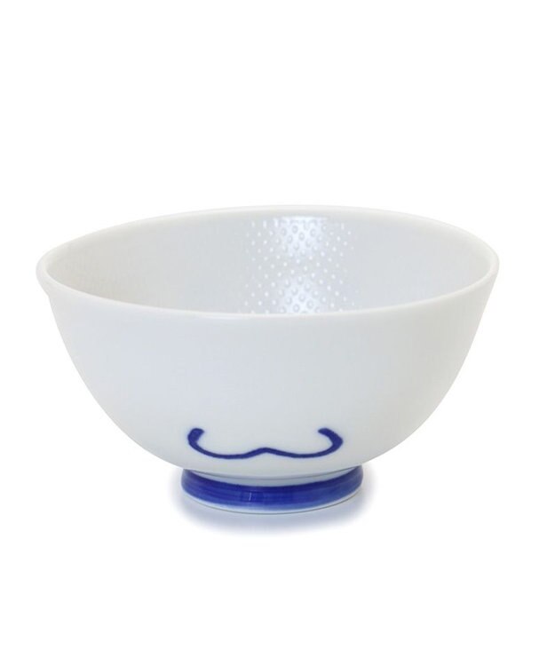 Mother garden しろたん ごはん粒がくっつきにくい ご飯茶碗  【小】 《顔ぼん柄/しろたん＆らっこいぬ柄》 単品 顔ぼん柄