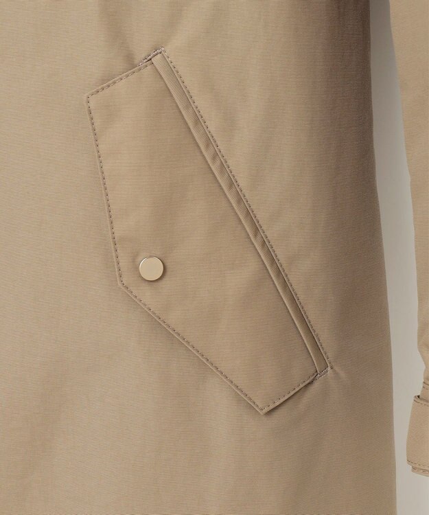 J.PRESS LADIES 【洗える】スパンライクナイロンタッサー フーデット コート キャメル系