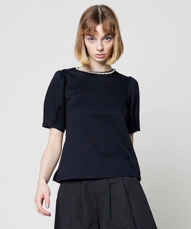 TOCCA 【消臭・洗える！】WHITE DROPS トップス ネイビー系