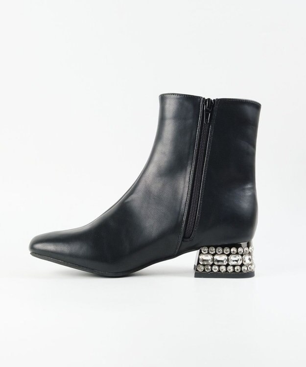 BONTRE 【MIONOTIS/ミオノティス】ビジューヒールブーツ/40712 ブラック