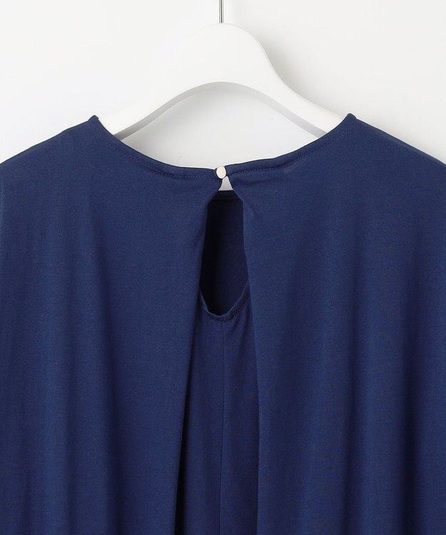 UNFILO 【吸水速乾/マシンウォッシャブル】CVC天竺 ワンピース ダルブルー系