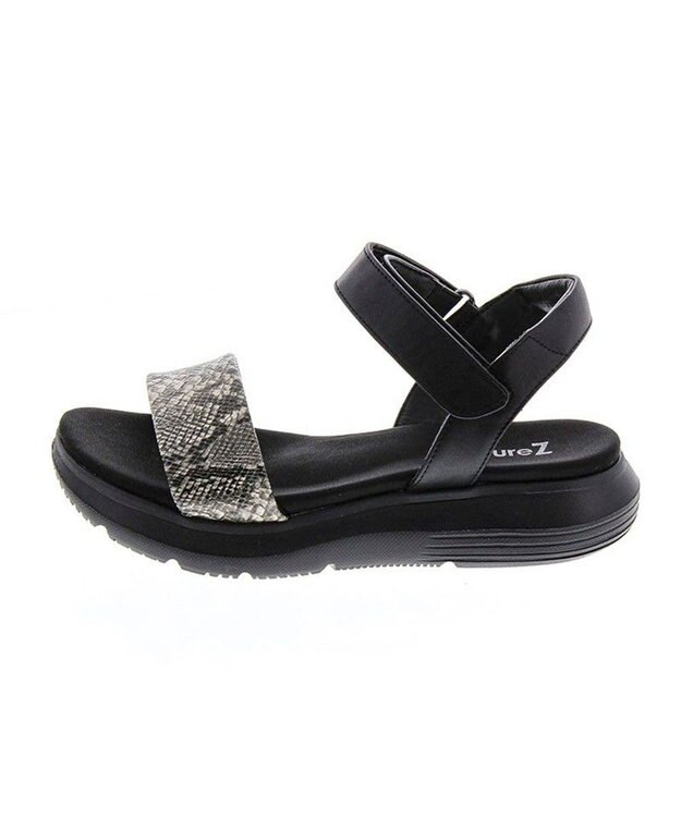 AcureZ オトナのスポサン ベルトデザイン「軽×ラクサンダル」 ブラックスネーク