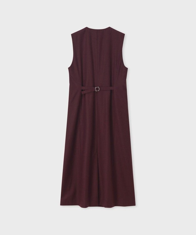 Paul Smith カシミアブレンド フランネル ジャンパースカート ワインレッド