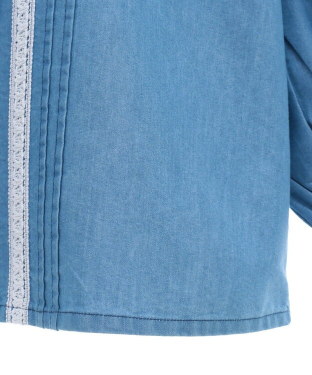 earth music&ecology セーラーカラーブラウス Medium Indigo