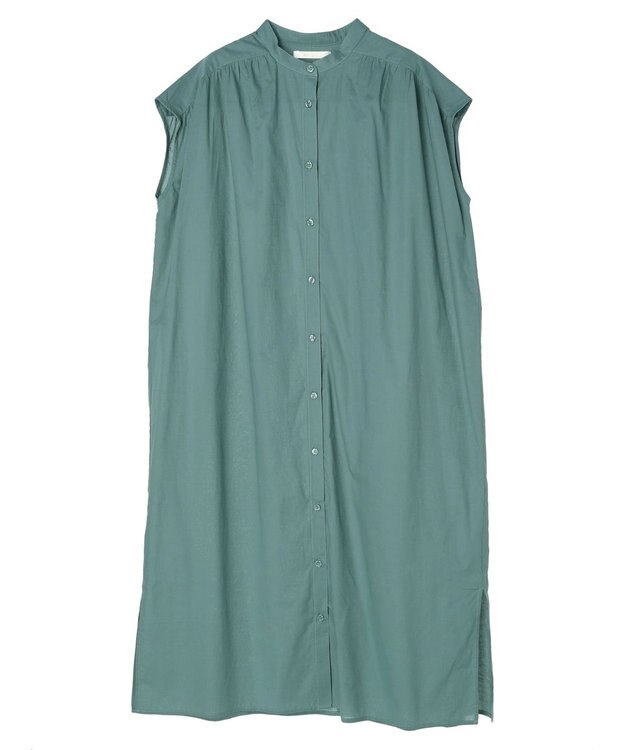 Green Parks ・Ｐｅｔｉｔ　Ｆｌｅｕｒ　カラーシャツワンピース Green