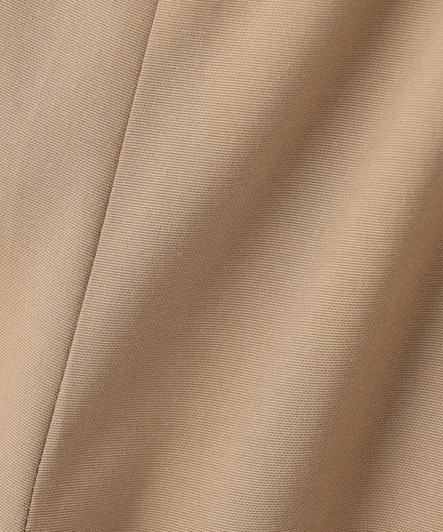 組曲 【ベルト付】リネン混オックスストレッチ キュロットパンツ ベージュ系