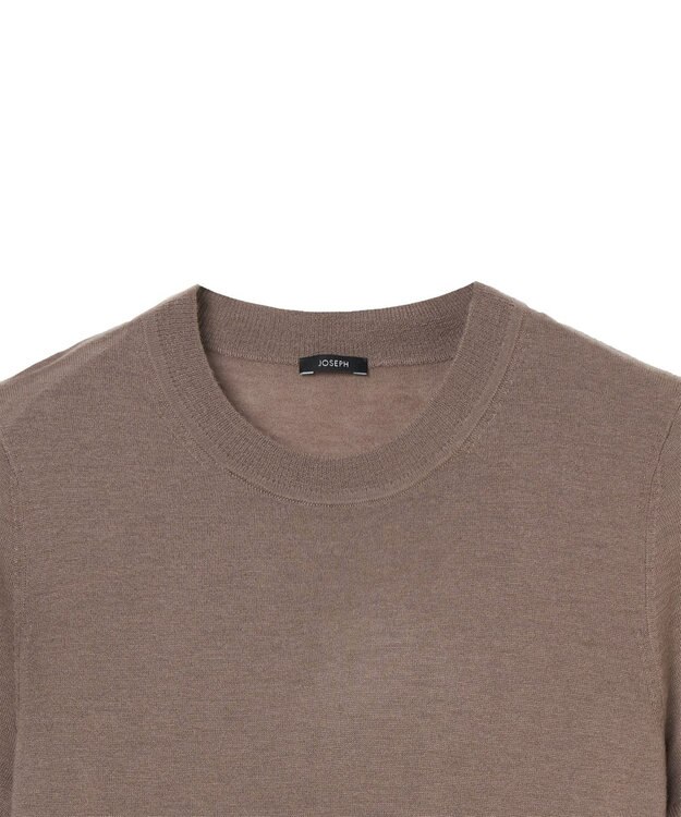 JOSEPH 【洗える】キャッシュエアー　ショートスリーブニット Escargot