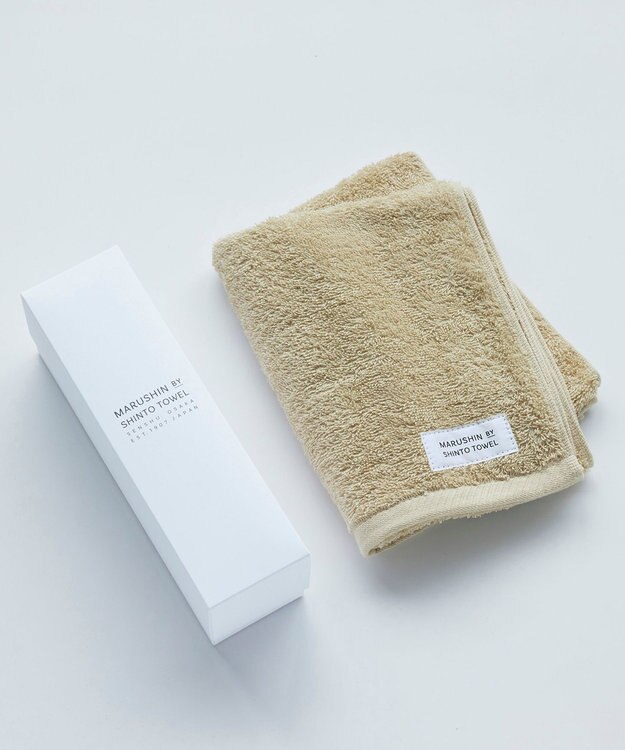 SHINTO TOWEL ユキネサラシ フェイスタオル ベージュ