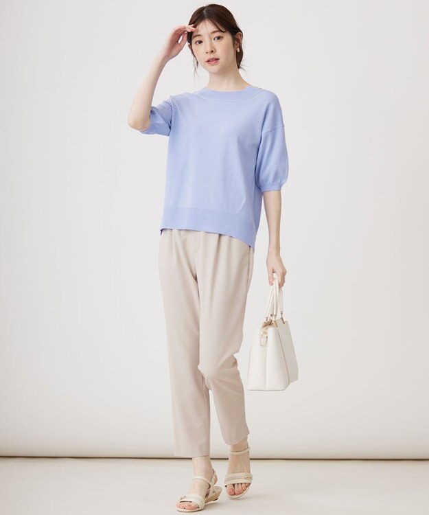 ANY SIS S 【WEB・一部店舗限定】楽々ビューティースティック パンツ アイボリーベージュ