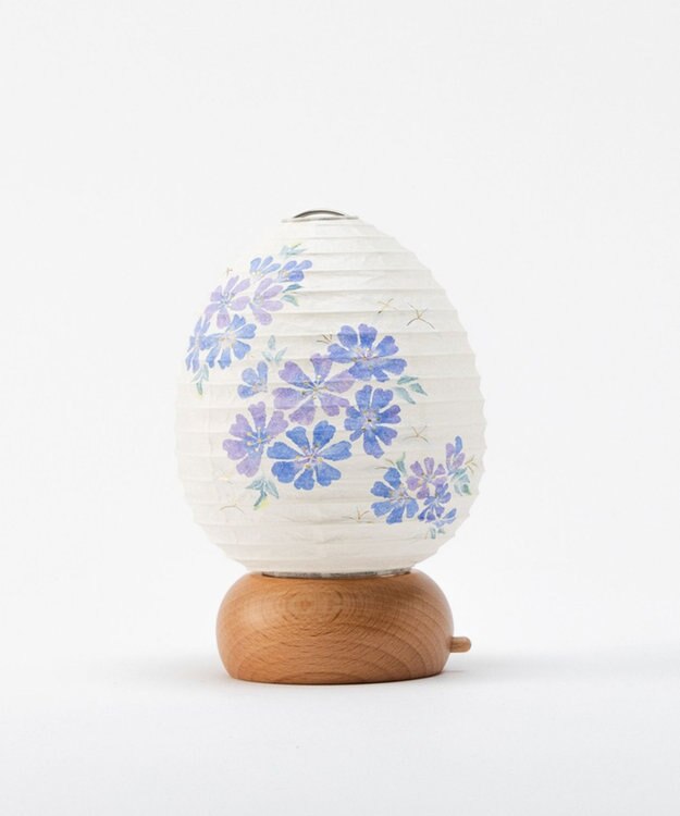 ちょうちん堂 【あかり道】〈手書絵付〉チコリ ちょうちん ライト ホワイト