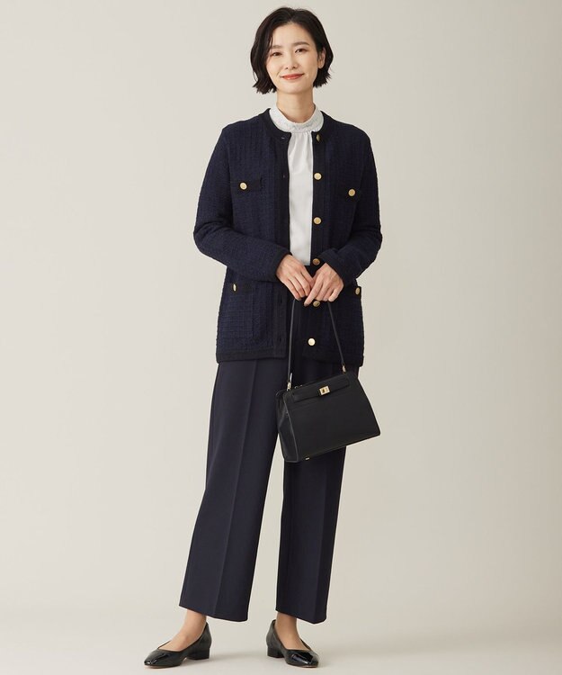 J.PRESS LADIES 【WEB限定カラーあり・洗える】TWEED ニット カーディガン ネイビー系5