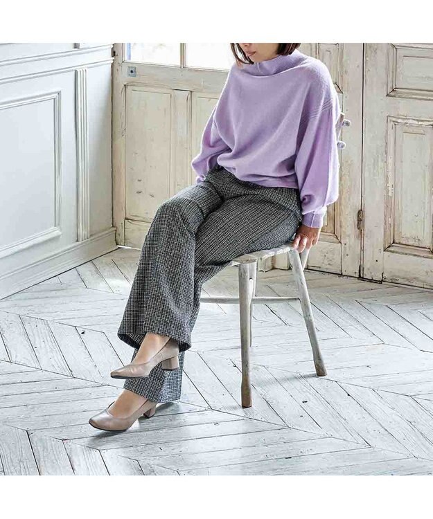 Riz raffinee <Riz raffinee>スクエアトゥプレーンパンプス ダークベージュ