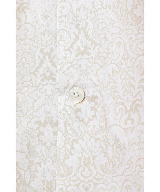 DAKS リバティプリント オープンカラーシャツ フェザーグレー