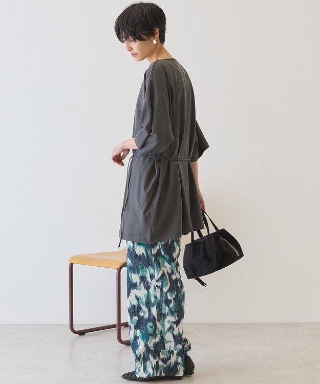 AMERICAN HOLIC 【2WAY】バックタックチュニック Charcoal Gray