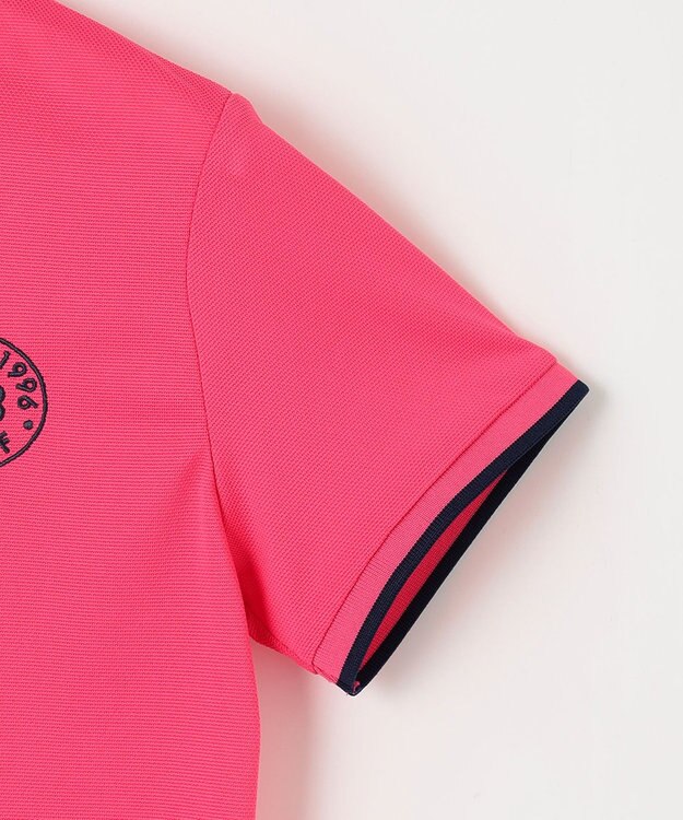 23区GOLF 【WOMEN】ポリエステルカノコ 半袖ポロシャツ ピンク系