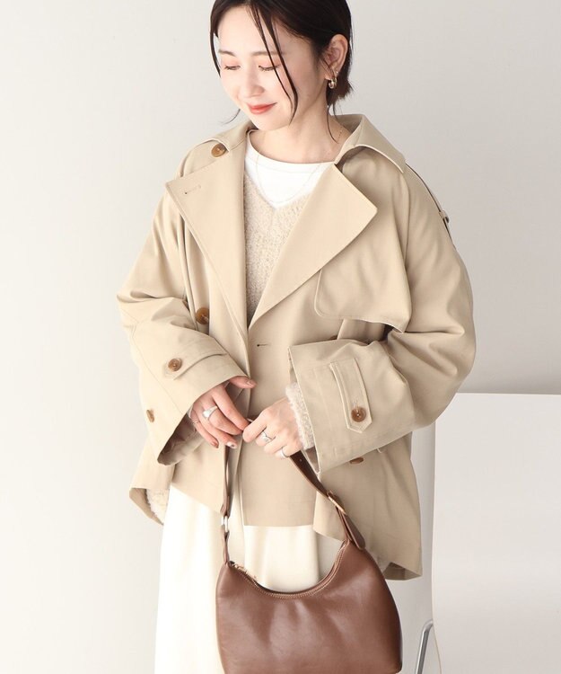 AMERICAN HOLIC 【先行予約】ショートトレンチコート Beige