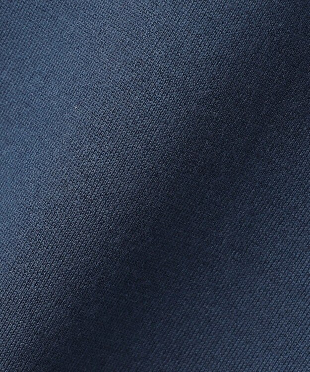 ICB 【洗える】 シルキーウールダブルフェイス ハイネックニットワンピース ブルーグレー