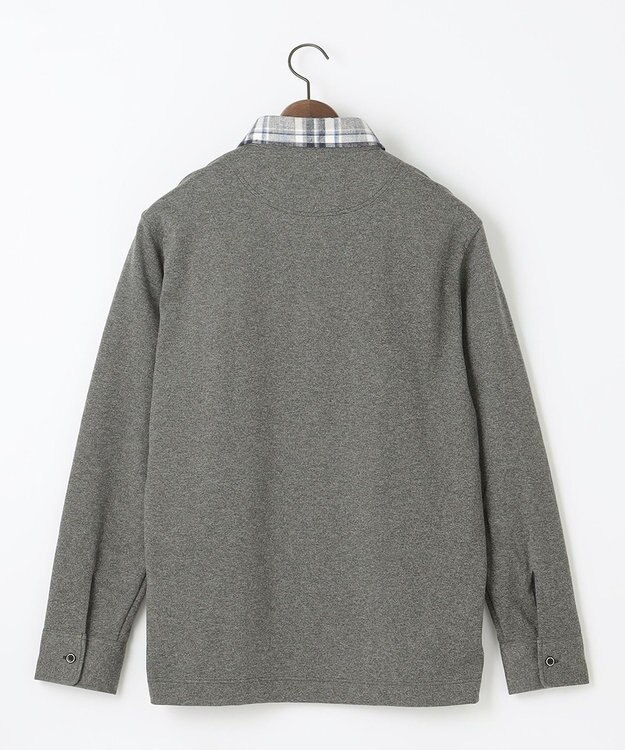 JOSEPH ABBOUD 【保温性/滑らかな肌触り/多機能ポロシャツ】 ウィンターダディー ポロシャツ グレー系4