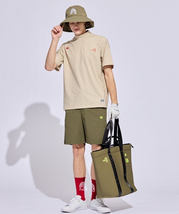 PW CIRCULUS 【MEN】エレファント ドットモックネック ゴルフ ベージュ系5