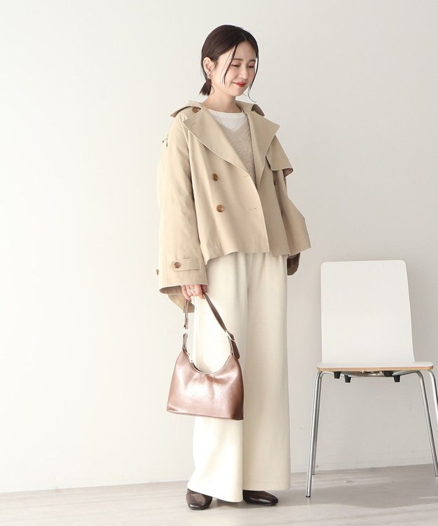 AMERICAN HOLIC 【先行予約】ショートトレンチコート Beige