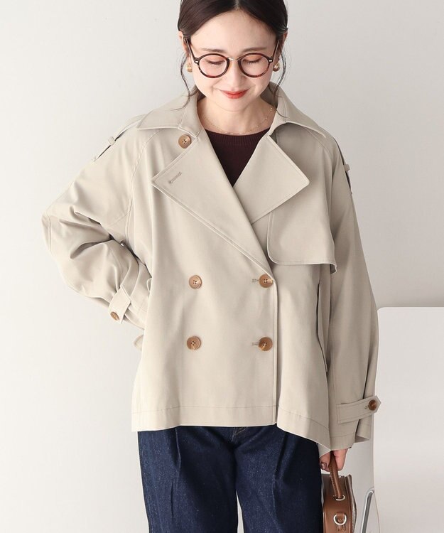AMERICAN HOLIC 【先行予約】ショートトレンチコート Light Khaki