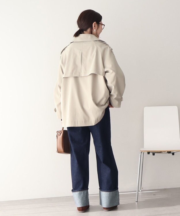 AMERICAN HOLIC 【先行予約】ショートトレンチコート Light Khaki