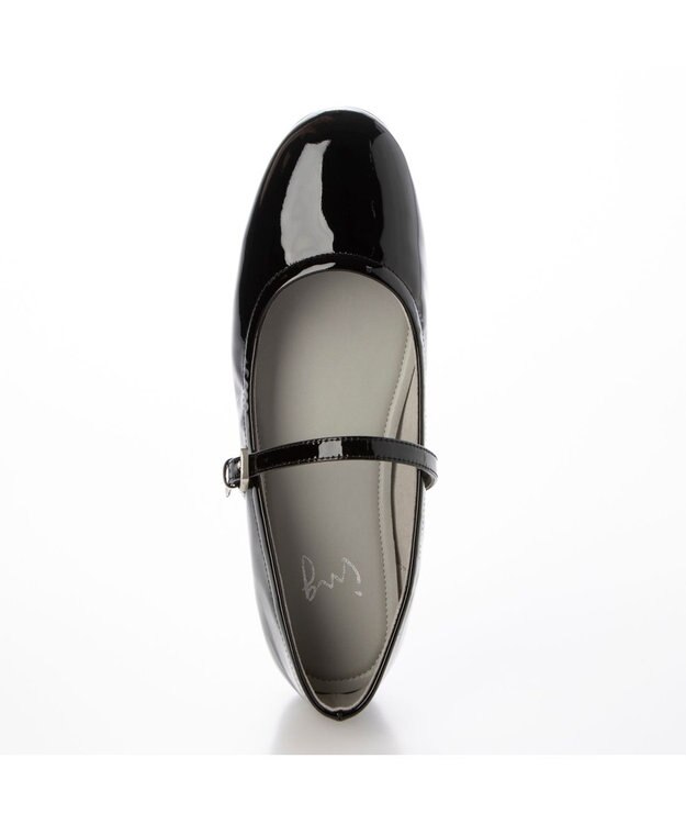 ing <ing>ソフトメリージェーンパンプス ブラックエナメル