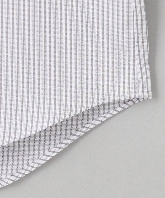 GOTAIRIKU 春夏向け【形態安定】SUMMERPREMIUMPLEATS_ボタンダウン 長袖ドレスシャツ（グレーチェック） ライトグレー系4