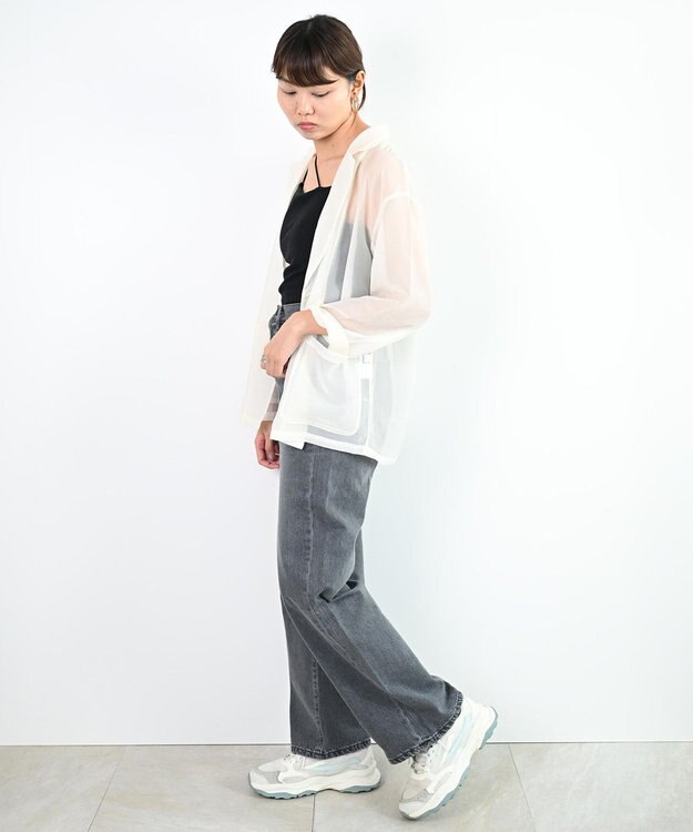 woadblue 新色追加＜坪田あさみさんコラボ＞SALUU　サルー /デニムパンツ グレー GREY