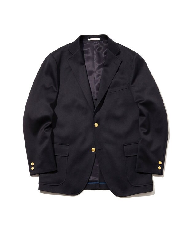 J.PRESS MEN 【J.PRESS ORIGINALS】Wool Satin Stretch 3B Blazer / Made in Japan / New Authentic-Fit ネイビー系