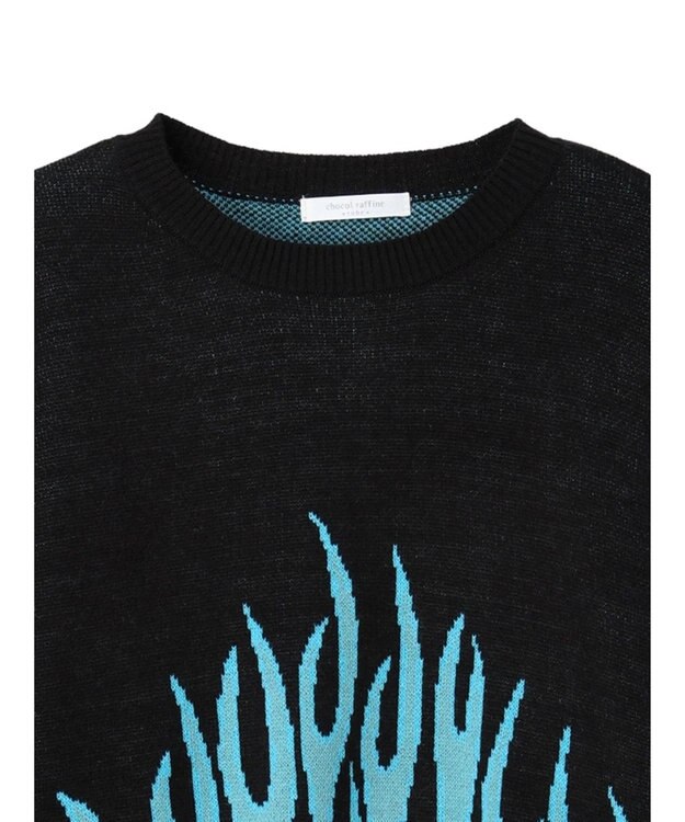 Green Parks Ｖｉｌｌａｉｎｓ／デザインニットプルオーバー Blue