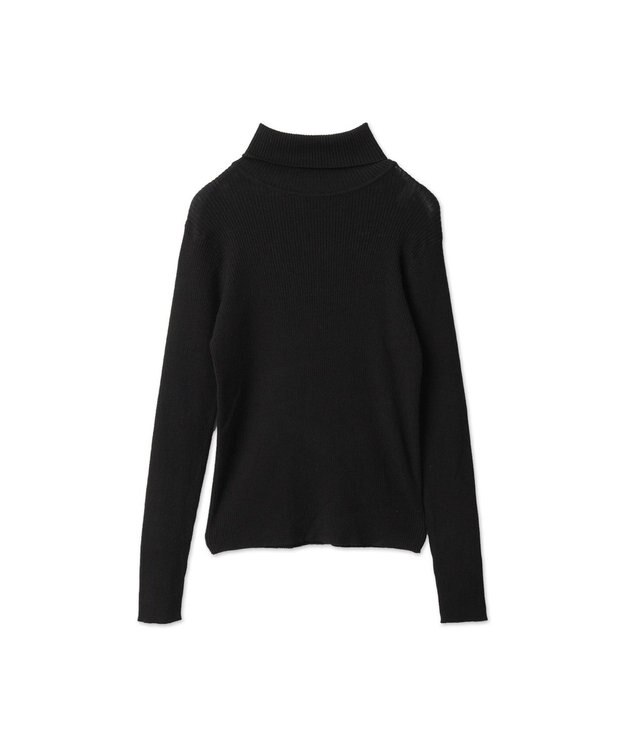 WEGO 【手洗い可】タートルネックニット ブラック