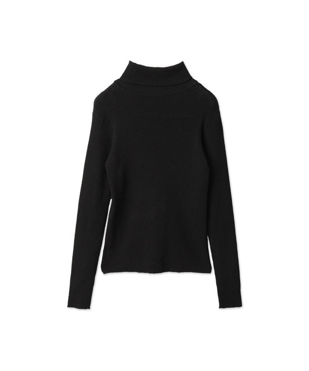 WEGO 【手洗い可】タートルネックニット ブラック