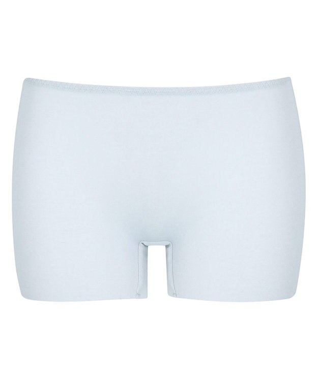 Wing インナー 【綿の贅沢オーガニック フラットタイプ】 オーガニックコットン混素材 ひびきにくく薄くて軽い １分丈 ER1148 ウイング／ワコール サックス