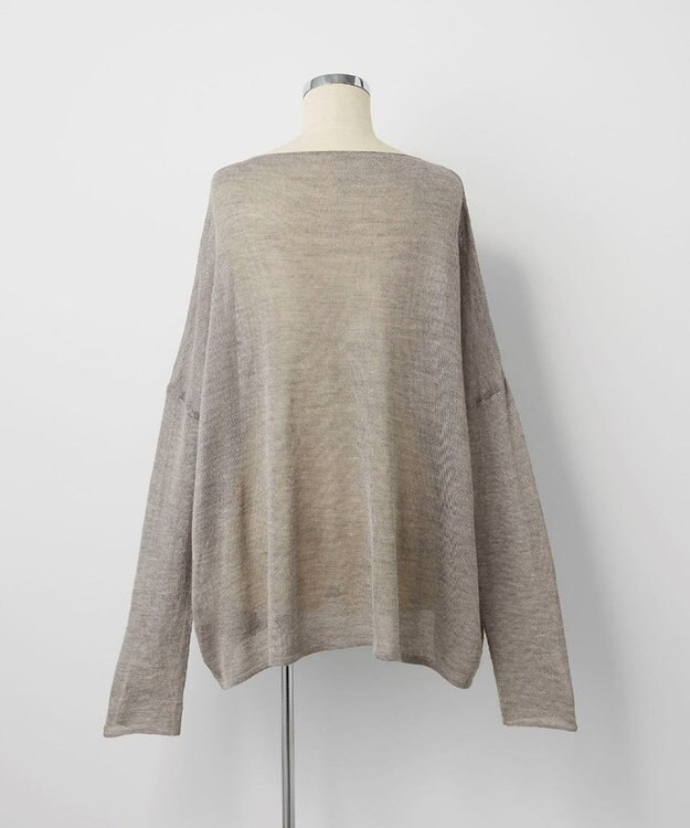 TOQUE 〈大草直子さんアドバイザー〉アルパカシルクニット 長袖 オーバーサイズ グレー